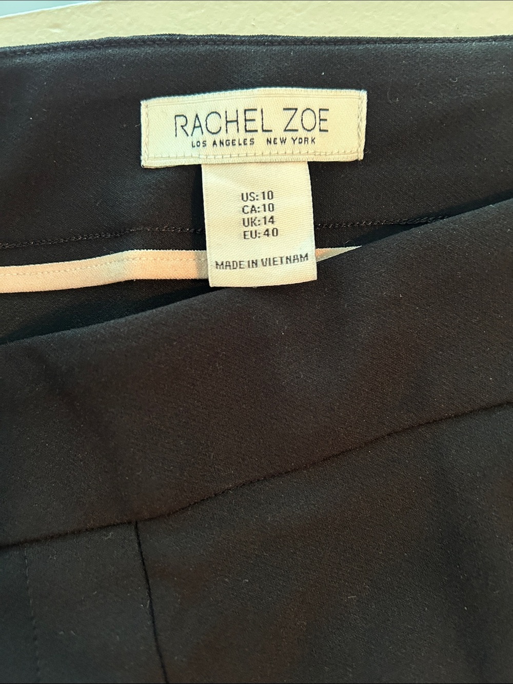 Rachel Zoe Black High-Waist Tailored Shorts with Decorative Buttons - Picture 3 of 5
